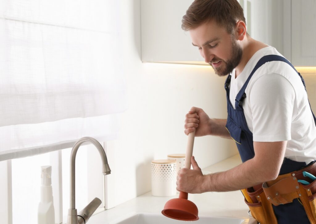 unblocking kitchen sink
